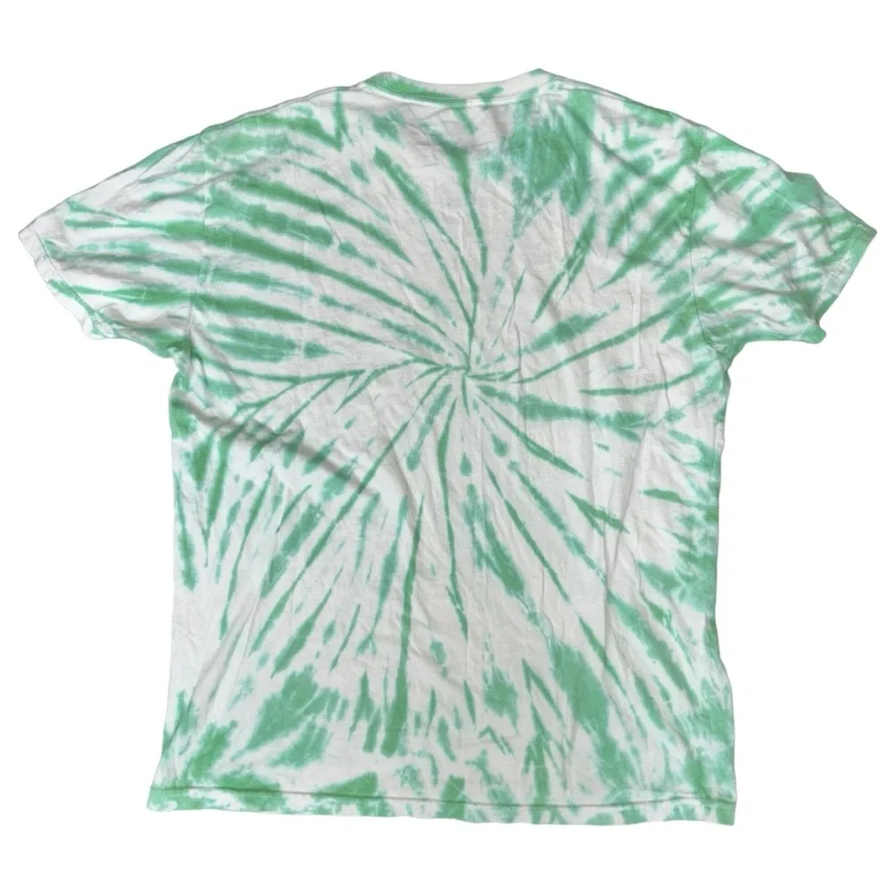 Vintage-Style Green Tie-Dye Arbor Collective Graphic T-Shirt 10 Years 2012–2022